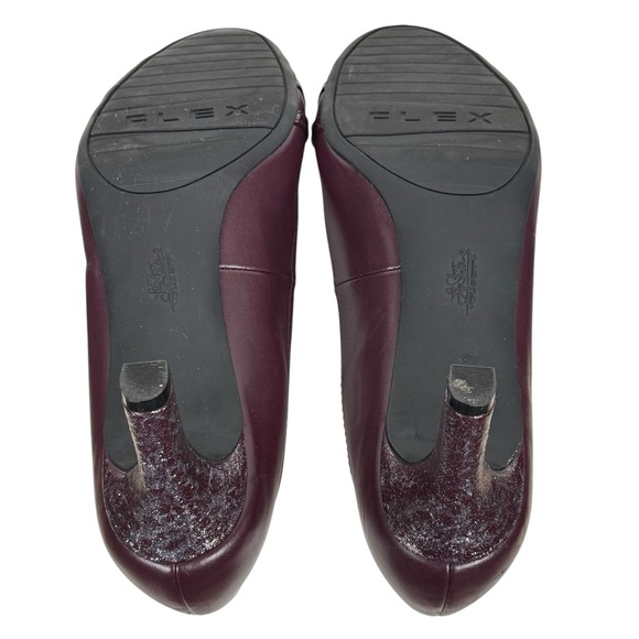 LifeStride Mickie Burgundy Glitter Cap Toe Pumps – Size 11 - Picture 8 of 14